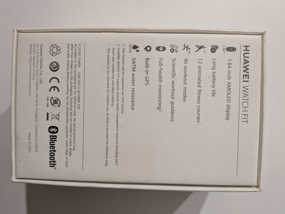 Smartwatch Huawei fit pink