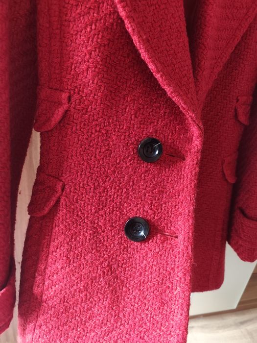Ново палто H&M р 38 букле и червено палто  Zara  S