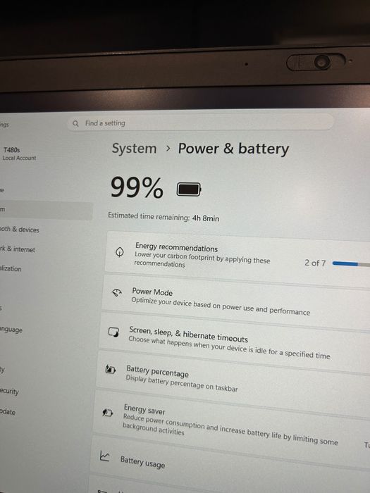 Като нов! Лаптоп Lenovo T480s i7/24GB RAM/512GB SSD, 3 мес. гар.!