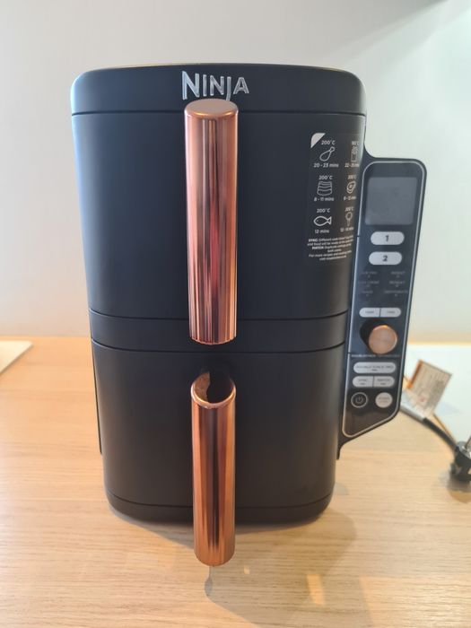 Ninja Double Stack XL, 9.5L, 2 Sertare Verticale, Negru/Cupru