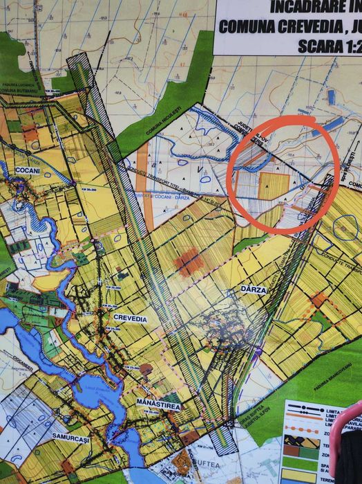 Teren extravilan arabil Comuna CREVEDIA judetul Dambovita