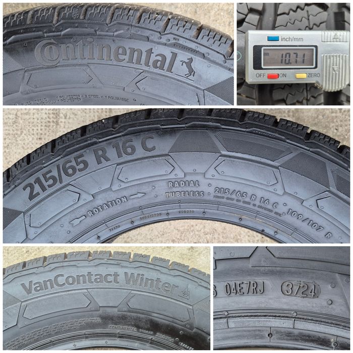 O bucată 215/65 R16C M+S iarnă - una Continental