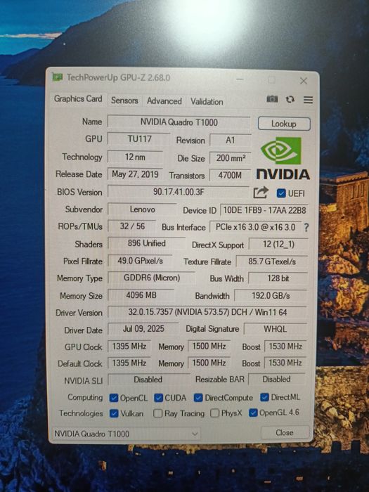 Lenovo ThinkPad P15 Gen 1 i9-10885H 64Gb DDR4 2TB SSD FHD NVIDIA Quadr