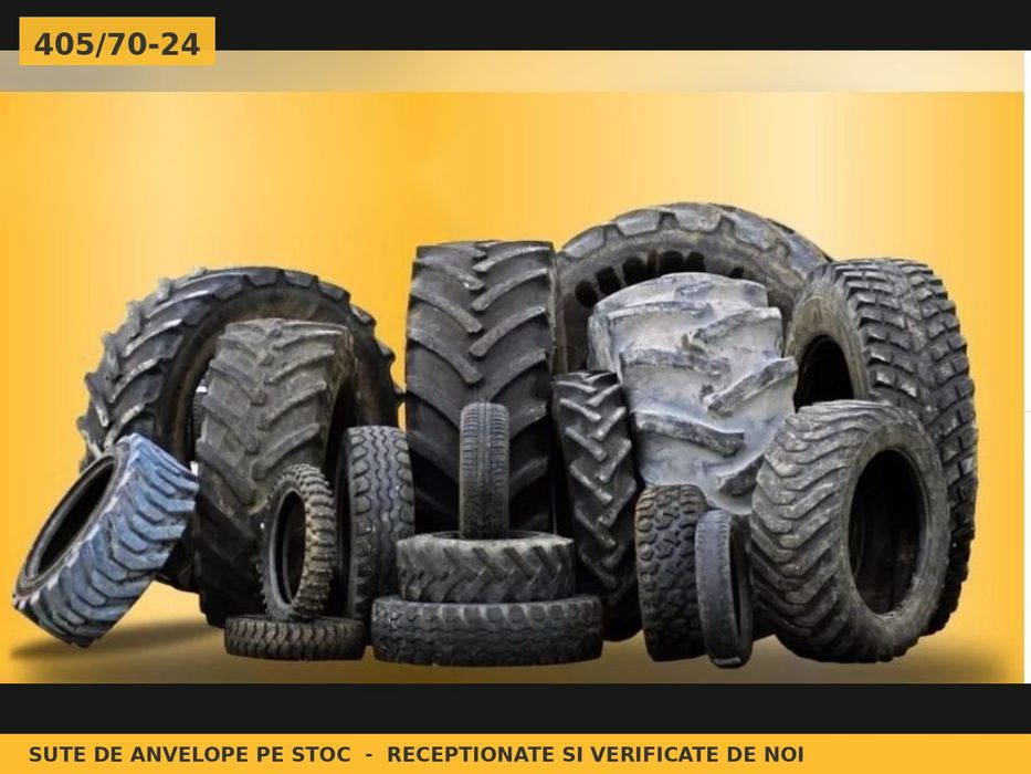 Cauciucuri Anvelope 405/70-24 405/70 24 400/70R24 4057024 Mitas Buldo Miniincarcator si Industrial Utilaje Agricole SH Second Hand LIVRARE Factura TVA