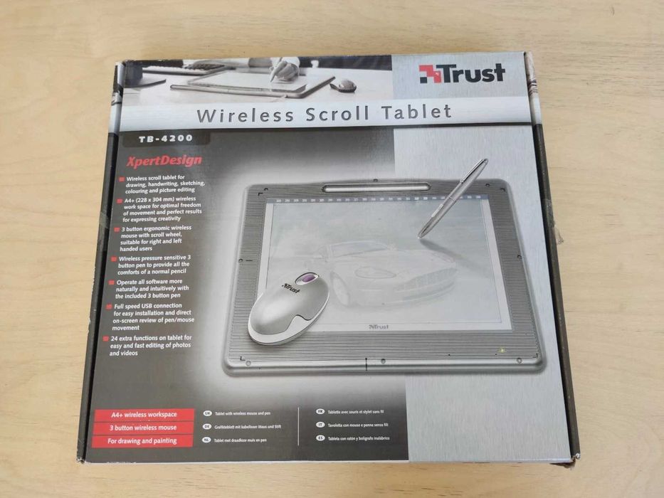 ТАБЛЕТ за рисуване TRUST WIRELESS SCROLL TABLET TB-4200