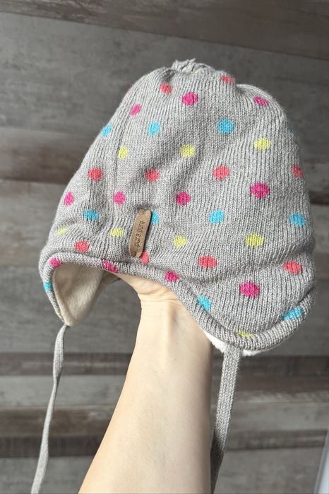 Детска шапка от вълна, коприна и памук Pure Pure 1-2 год