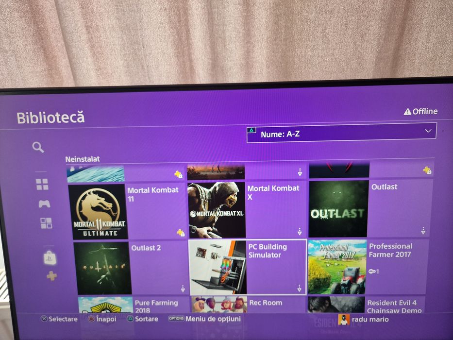 Vand ps4 slim 500gb cu call of duty si cont cu jocur am o singura maneta