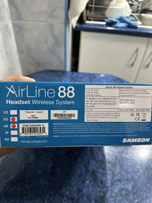 Headset premium Samson AirLine 88x fitness nou sigilat! Cu mult sub jumate de pret fata de magazin.
