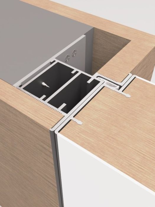 Новинка Алюминиевые профили для скрытых дверей .