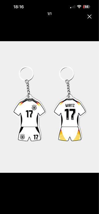 Брелки с футболистами