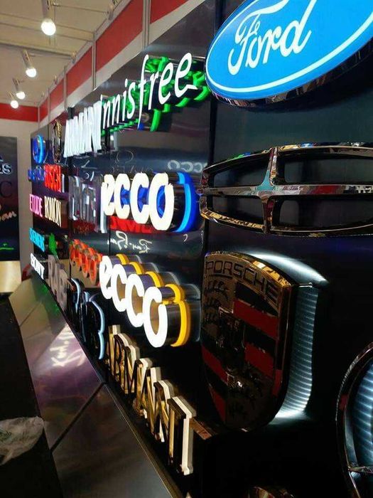 Наружная реклама вывески объемная буква баннер лайтбокс световой короб