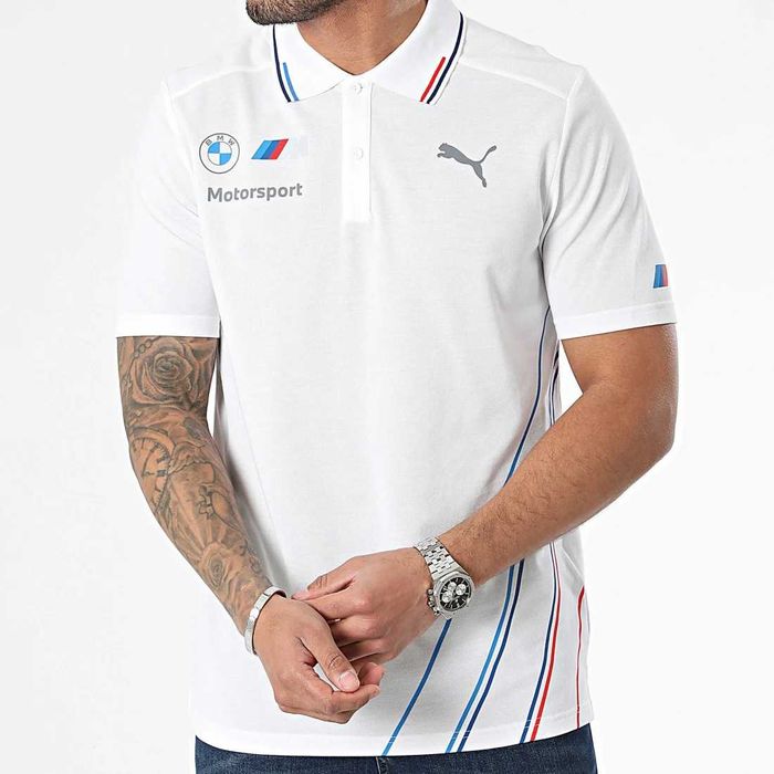 Puma BMW Motorsport Team Polo - Оригинална мъжка тениска с яка р-р M