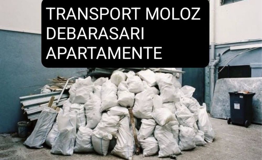 Transport moluz la saci sau vrac