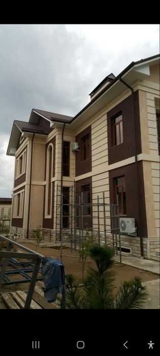 Фасад ремонт, Травертин, Дождик,Харёр, Оточенто, Гипкий камен ва бошка