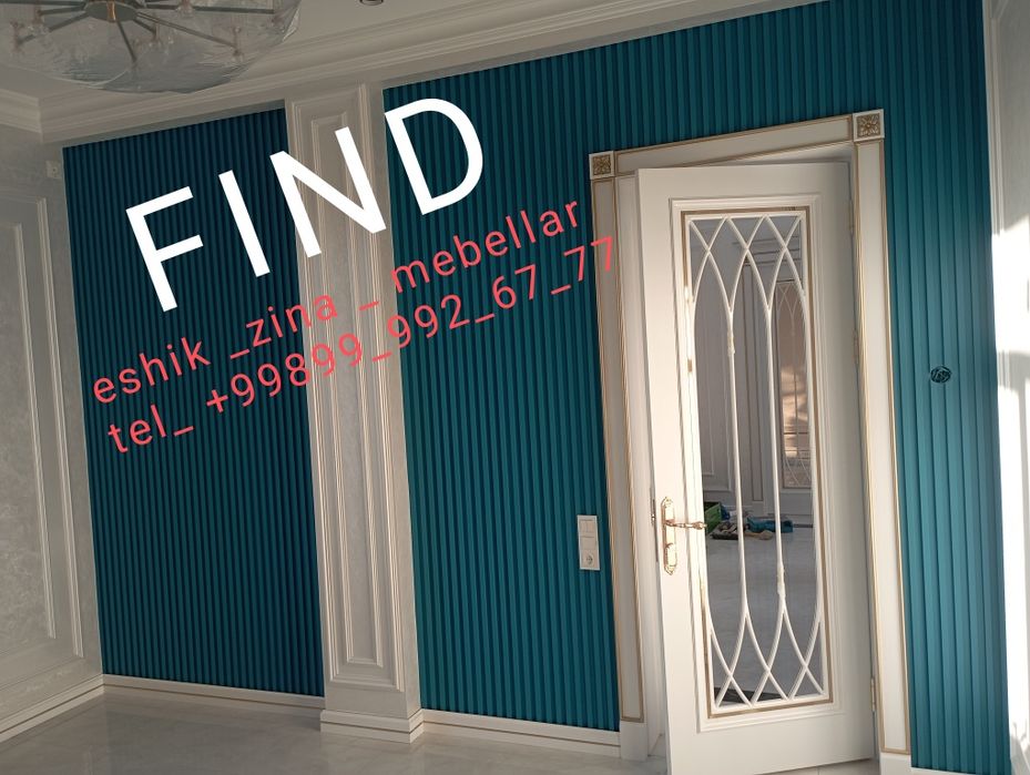 Eshik zina mebel kuxniy fasad zina sifatli xamda chiroyli qib boyimiz