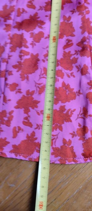 Zara mini Dress red and pink printed