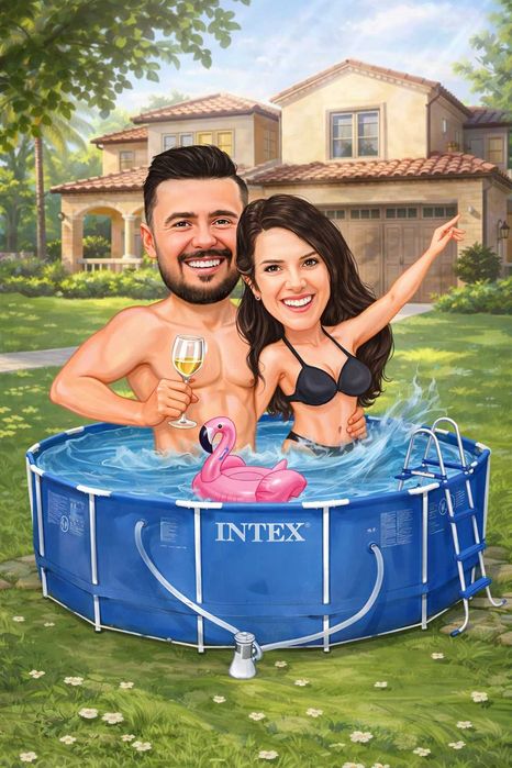 Персонализиран подарък Карикатура / Шарж по снимка Оригинален подарък