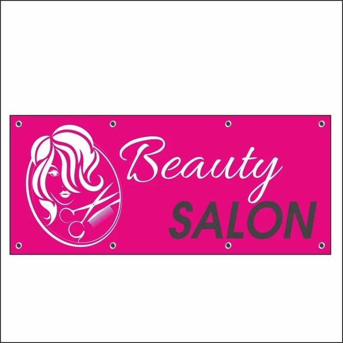 Lichidare-50% Banner BEAUTY SALON = 250X100 CM = 149 LEI