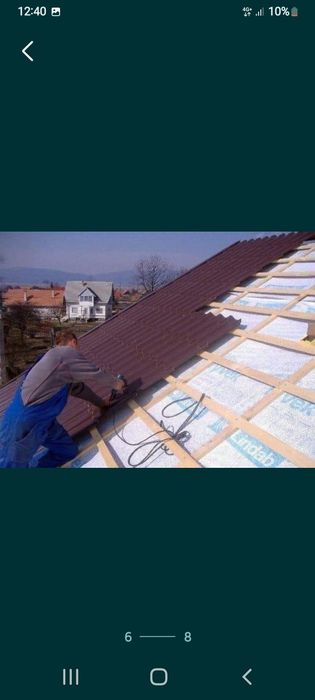 Reparatii Acoperisuri hidroizolatii,citerne, Jgheaburi,Burlane,Aticuri Vopsit acoperis curățat