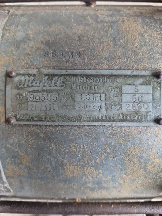 Mașină profesională de găurit lemn MAFELL – Made in Germany, 380/220V