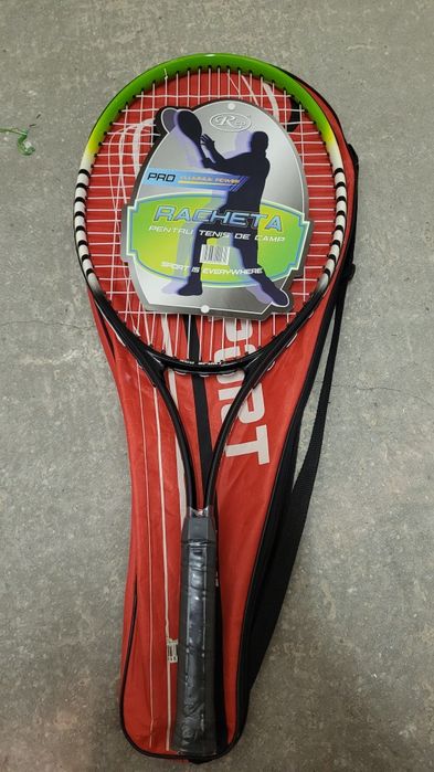 Set 2 rachete tenis de câmp NOI + mingi + husă
