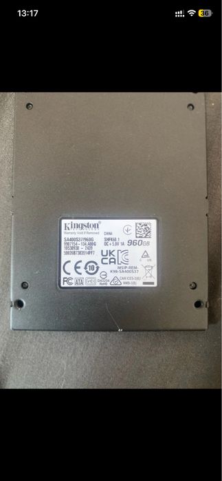 Vand ssd kington 2,5 inch 960gb
