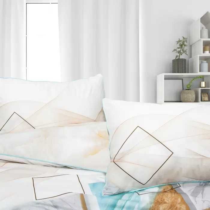 Спален комплект Марбъл със състав памучен сатен, 100 % памук
