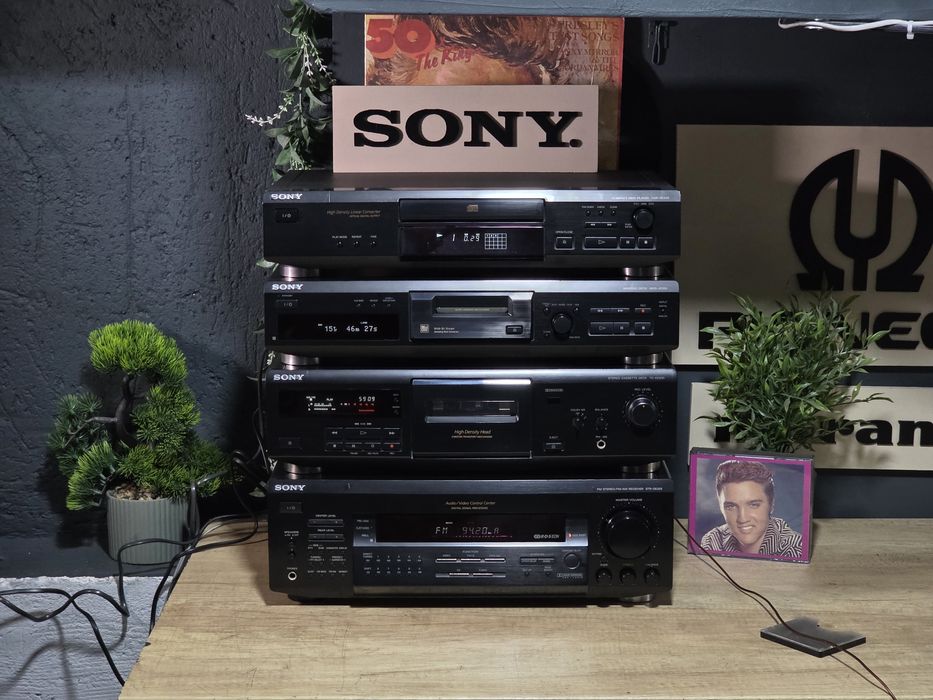 Linie audio SONY, minidisc MD, cd player, casetofon deck, receiver hifi stereo, surround cinema
