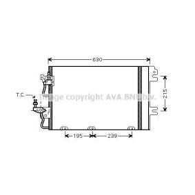 Condensator climatizare AC PRASCO OL5366D Opel Astra/Zafira B