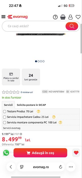SSD Samsung 9100 PRO, 8TB, NVMe™ M.2 2280, PCI Express 5.0 x4 - SIGILAT NOU