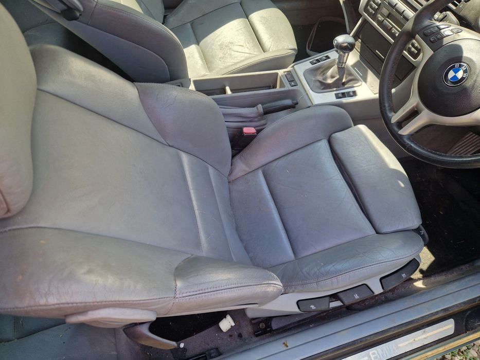 Dezmembrez bmw e46 coupe 318ci 320ci motor n42b20a interior piele recaro m jante r18 triple led punte grup cutie cardan volan bara faruri usa piese