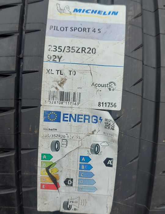 Set 2buc 235/35 R20 92Y XL Michelin Pilot⁴ S TO Acustic vară
