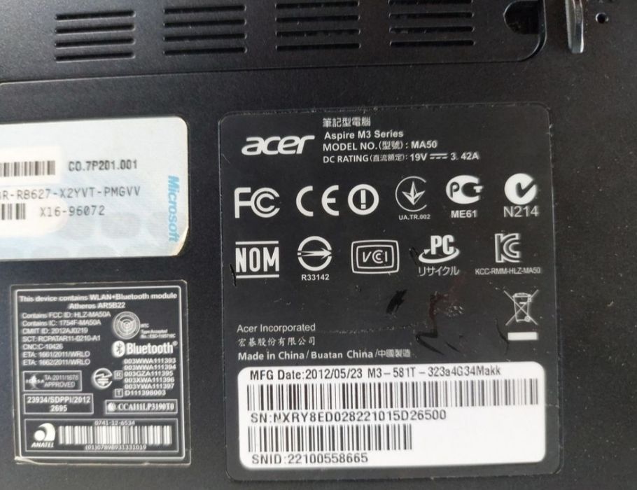 Laptop Acer Aspire i3