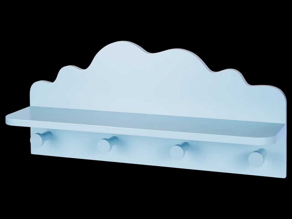 Детска закачалка за стена Облак Син Бял