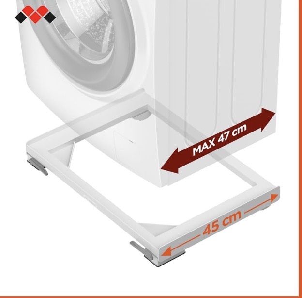 Suport Bază antivibrații cu roți și frâne pentru masina de spalat