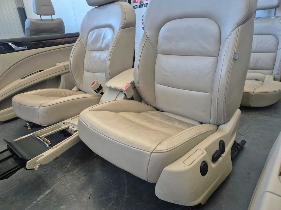Interior din piele cu incalzire Skoda Superb 2 an 2012 bancheta incalzita