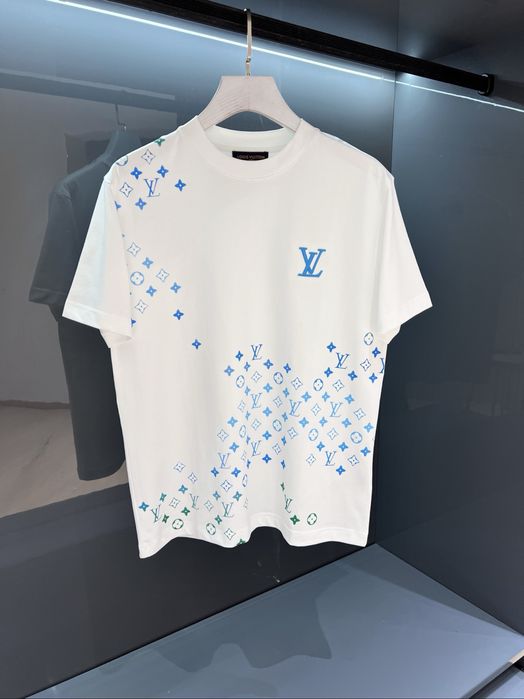 Tricou Louis Vuitton Monogram Blue and White !