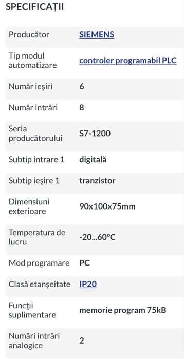 Modul automatizare controler programabil plc