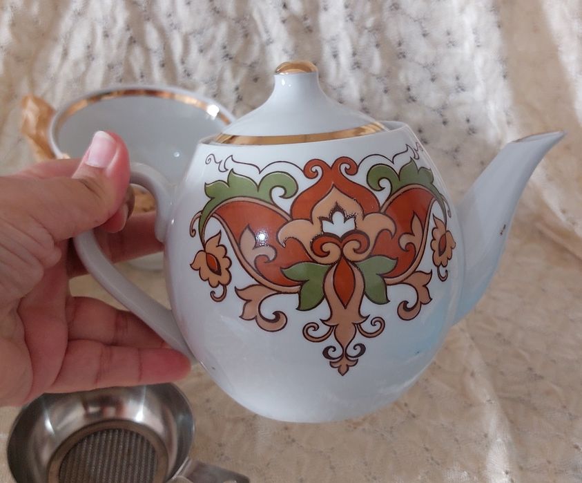 Чайный сервиз и конфетница хрусталь