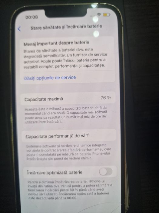 Vand Iphone 13 Pro 128Gb Gold Unic Utilizator de nou,Factura+Cutie