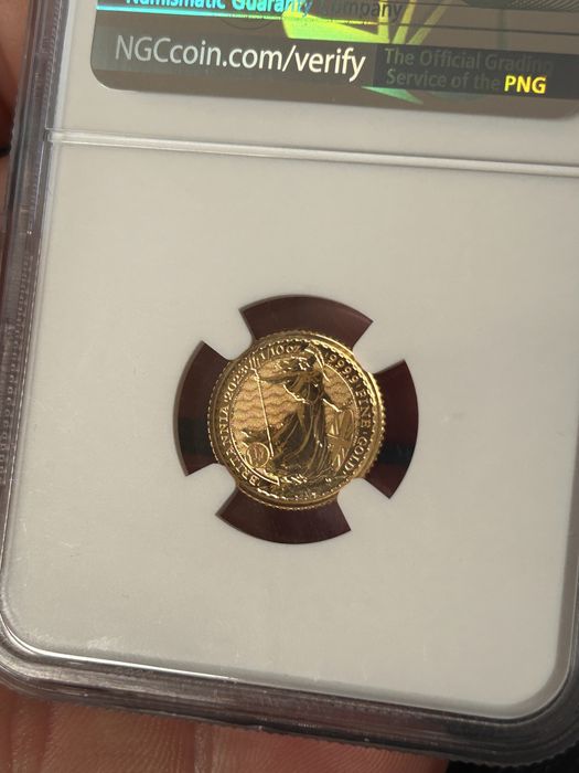 Monedă aur 1/10 oz Britannia 2023 - Regele Charles III - NGC MS69 First 500 Struck