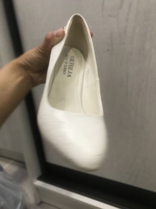 Туфли белые свадебные 35-36 р