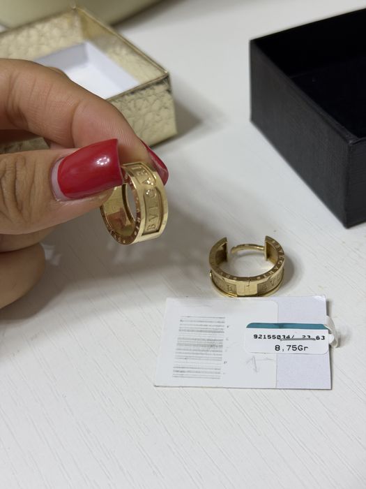 Золотые серьги (Италия), 585 проба, 8,75 г