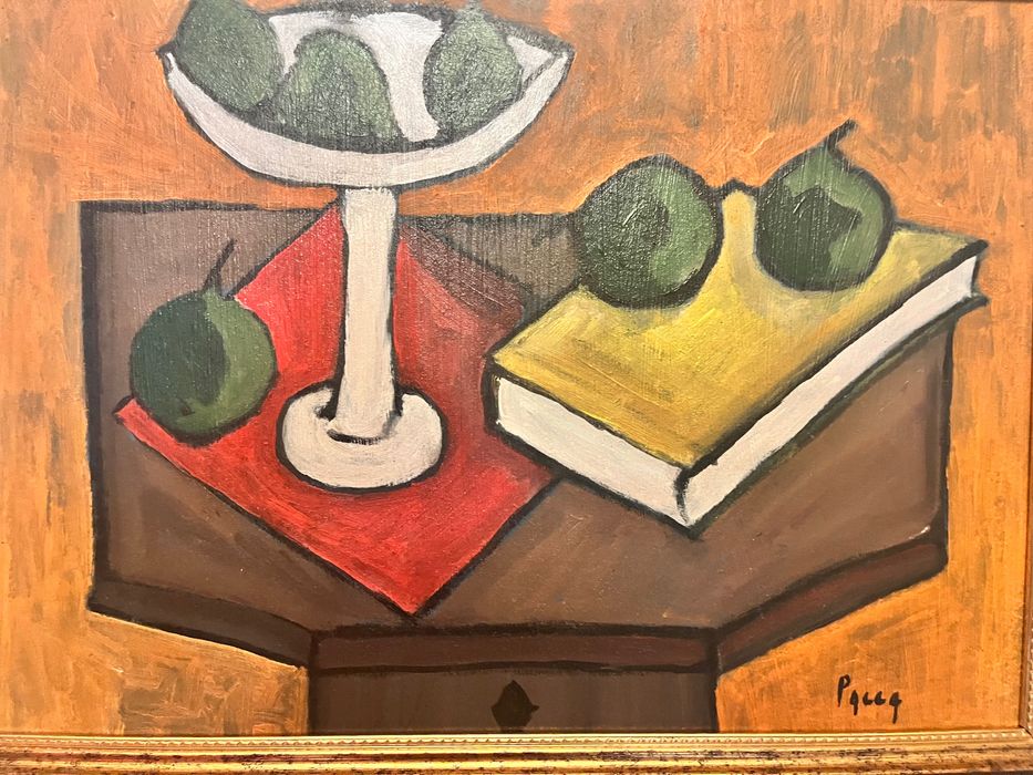 Tablou în ulei pe placaj semnat I Pacea natura moartă