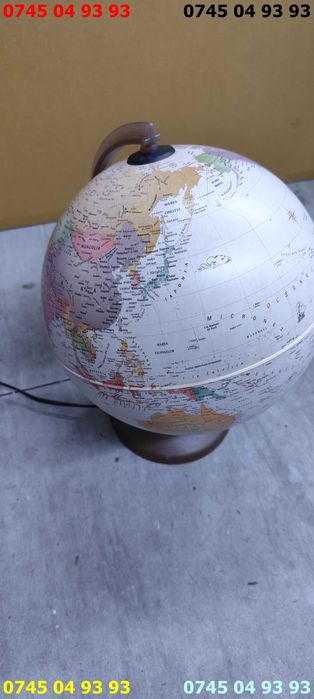 glob pamantesc cu iluminare 25cm diametru in romana