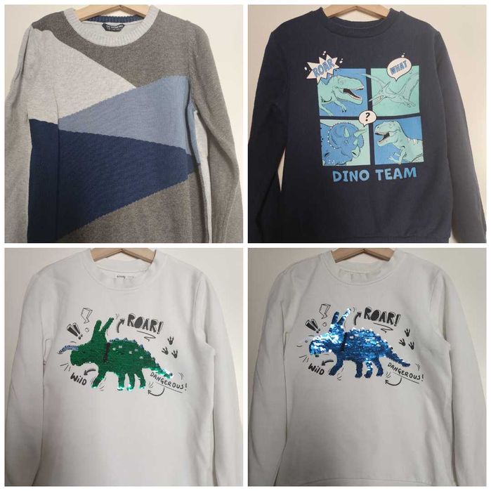 Haine baiat 128-134: camasa, bluza, pulover, pantaloni, blugi