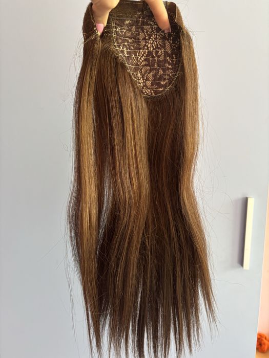 Опашка от естествена Индийска коса 50см клас GOLD