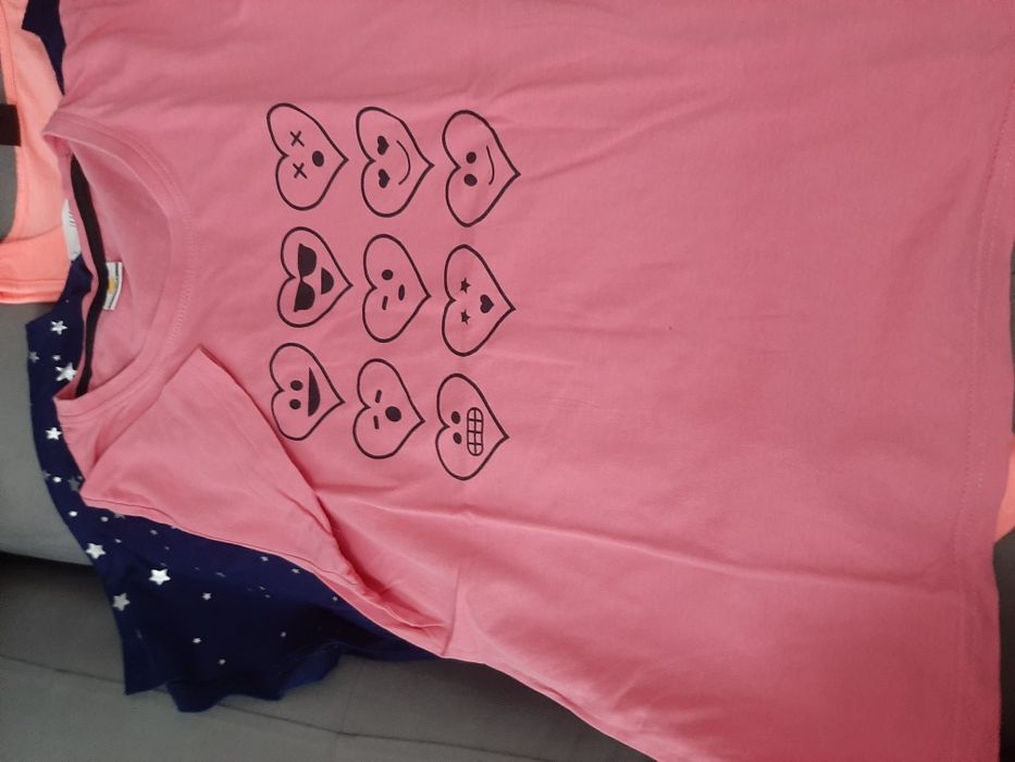 Три тениски с къс ръкав 146/152