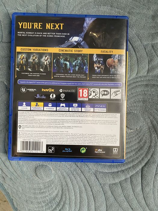 Продам диск мортал комбат 11 на пс4