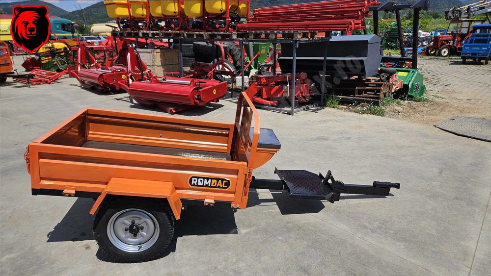 Remorca agricola noua 450 kG pt motocultor Agramix utilaj nou